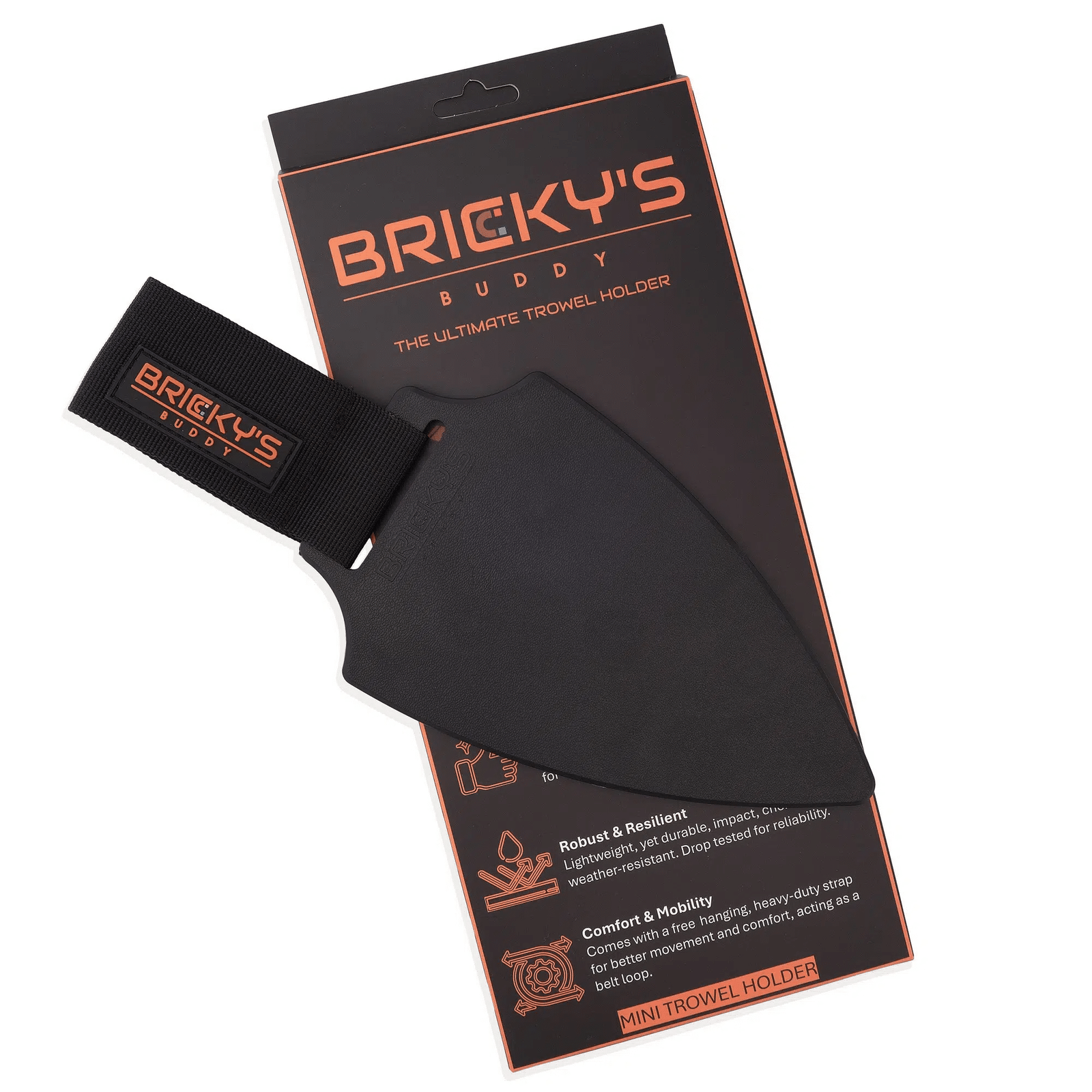 Magnetic brick trowel holder